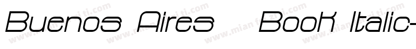 Buenos Aires   Book Italic字体转换